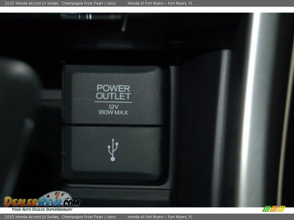 2015 Honda Accord LX Sedan Champagne Frost Pearl / Ivory Photo #15