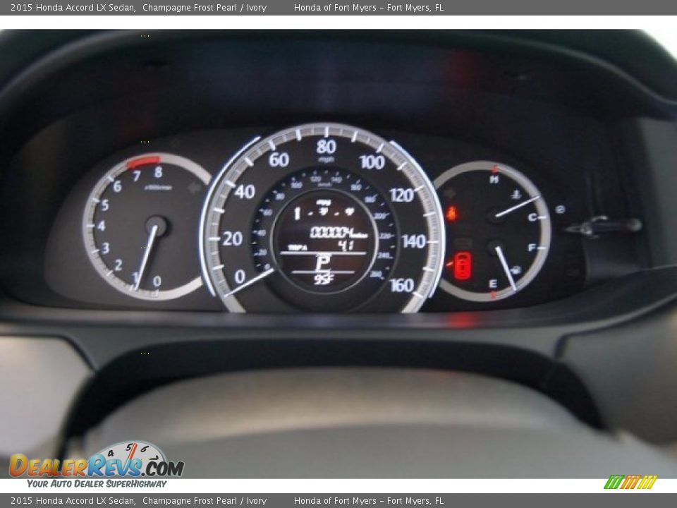 2015 Honda Accord LX Sedan Champagne Frost Pearl / Ivory Photo #17