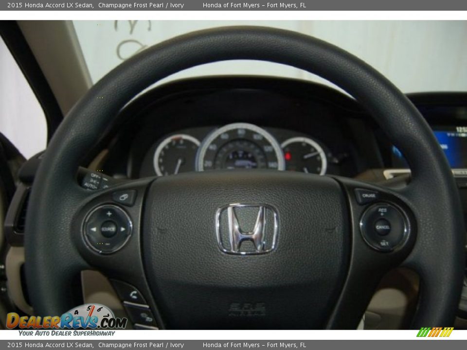 2015 Honda Accord LX Sedan Champagne Frost Pearl / Ivory Photo #18