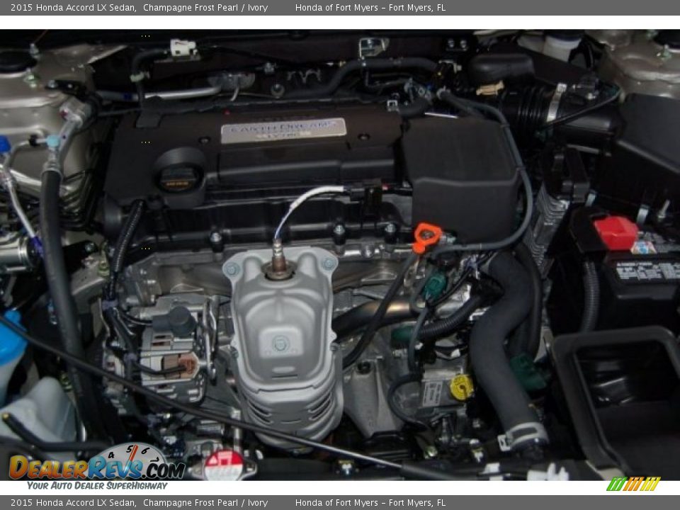 2015 Honda Accord LX Sedan Champagne Frost Pearl / Ivory Photo #25