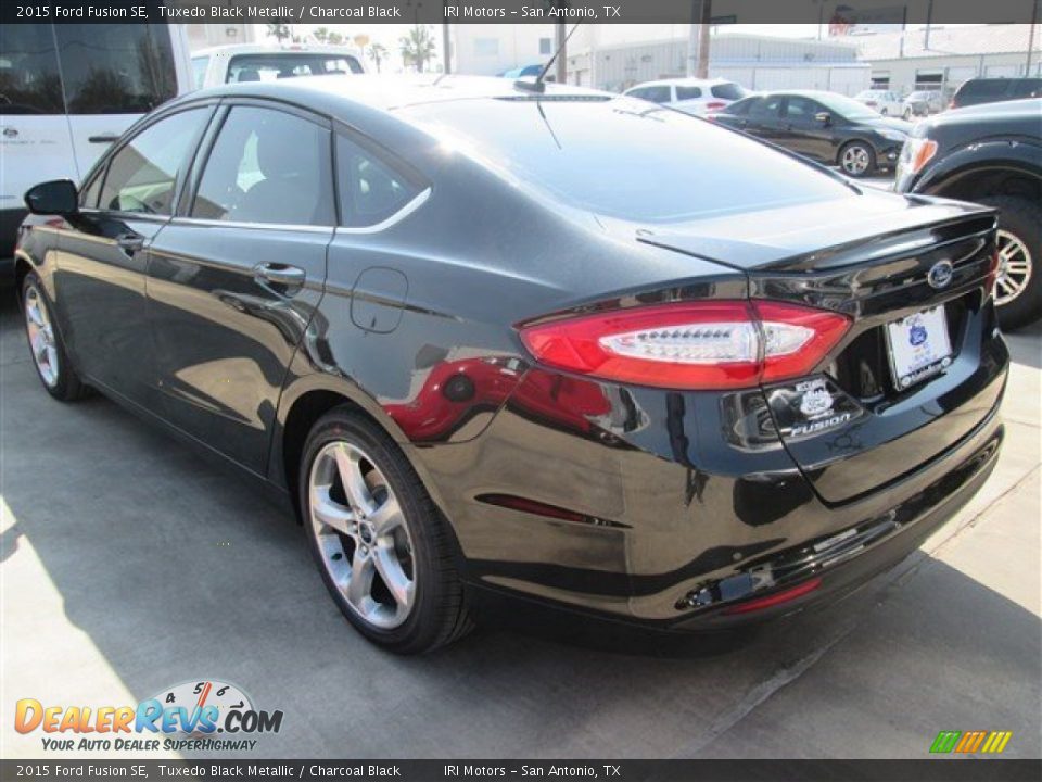 2015 Ford Fusion SE Tuxedo Black Metallic / Charcoal Black Photo #4