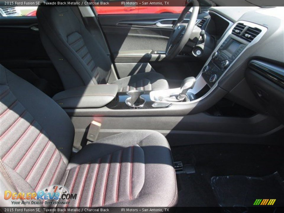 2015 Ford Fusion SE Tuxedo Black Metallic / Charcoal Black Photo #7