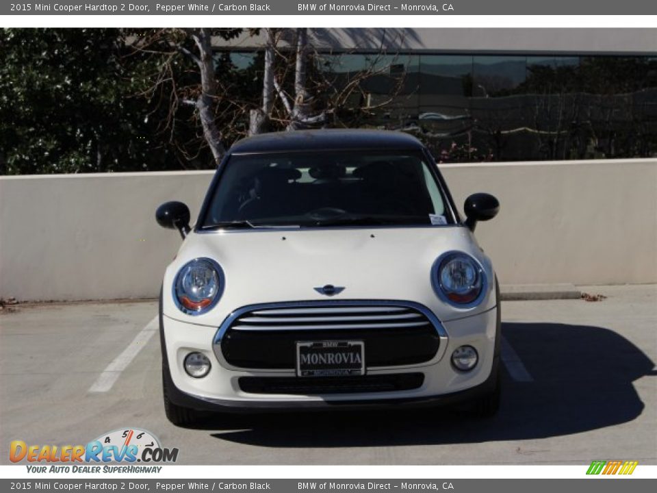 2015 Mini Cooper Hardtop 2 Door Pepper White / Carbon Black Photo #3