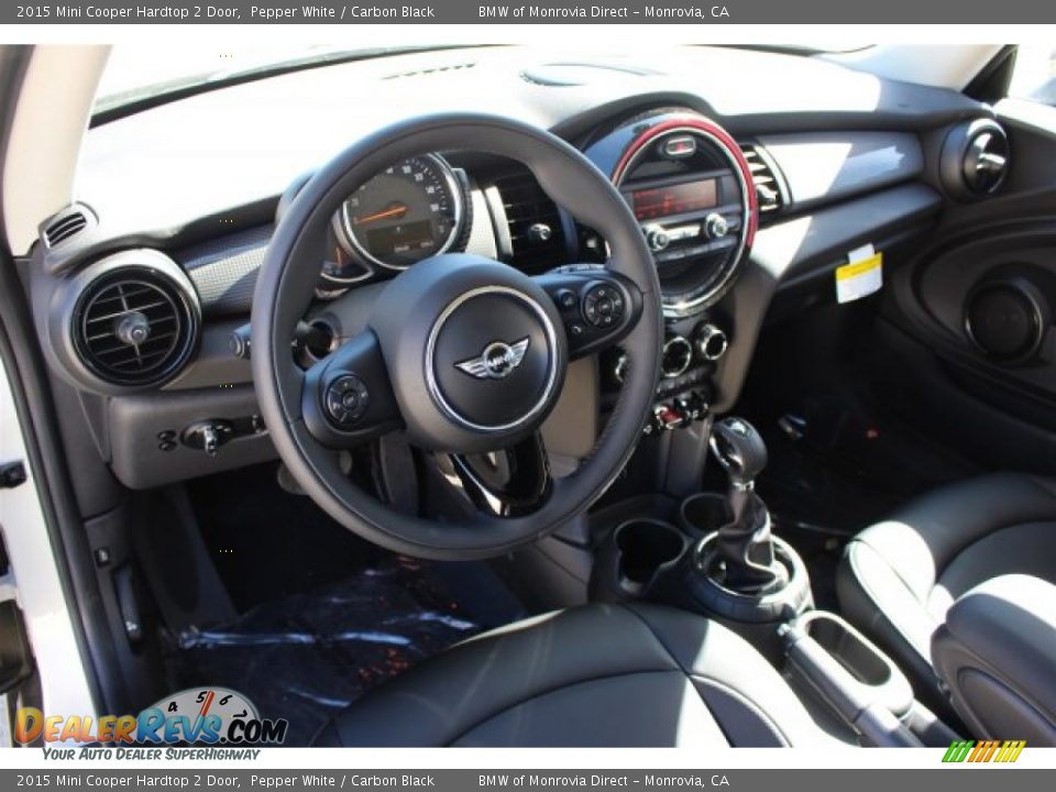 2015 Mini Cooper Hardtop 2 Door Pepper White / Carbon Black Photo #6