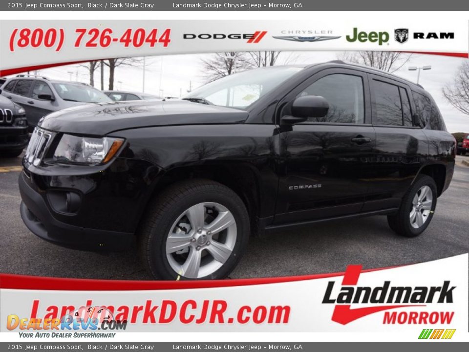 2015 Jeep Compass Sport Black / Dark Slate Gray Photo #1