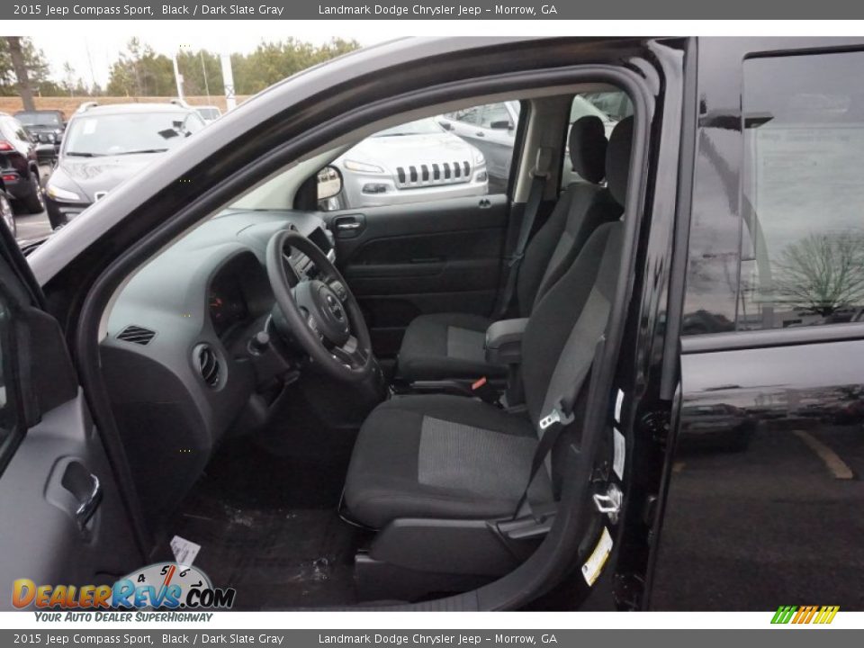 2015 Jeep Compass Sport Black / Dark Slate Gray Photo #6