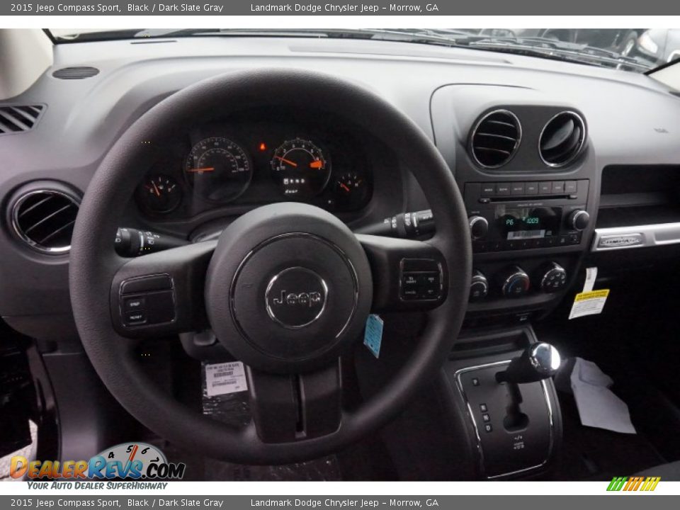 2015 Jeep Compass Sport Black / Dark Slate Gray Photo #7