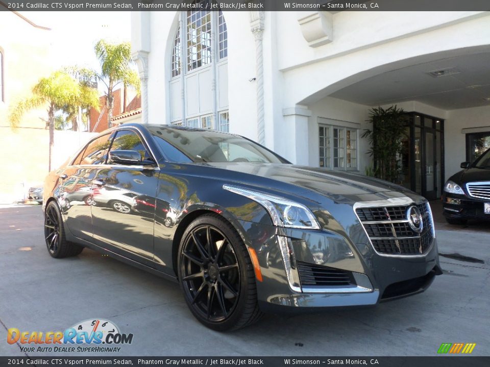 2014 Cadillac CTS Vsport Premium Sedan Phantom Gray Metallic / Jet Black/Jet Black Photo #1