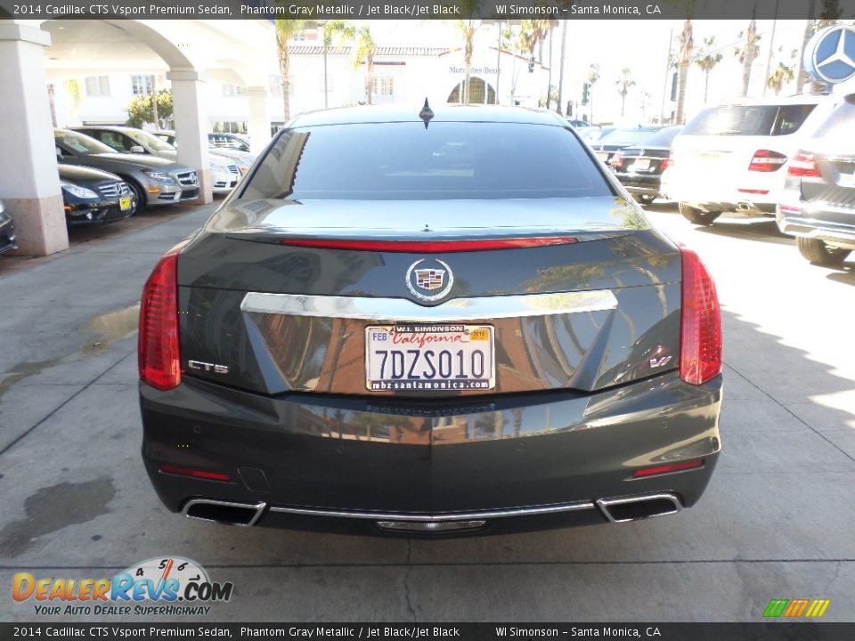 2014 Cadillac CTS Vsport Premium Sedan Phantom Gray Metallic / Jet Black/Jet Black Photo #3