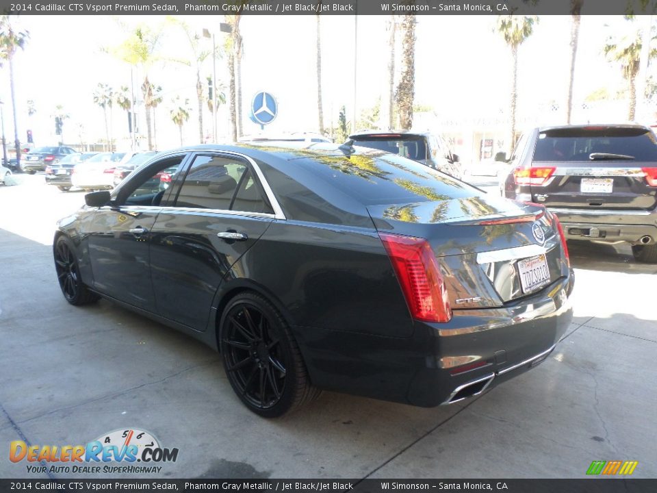 2014 Cadillac CTS Vsport Premium Sedan Phantom Gray Metallic / Jet Black/Jet Black Photo #4