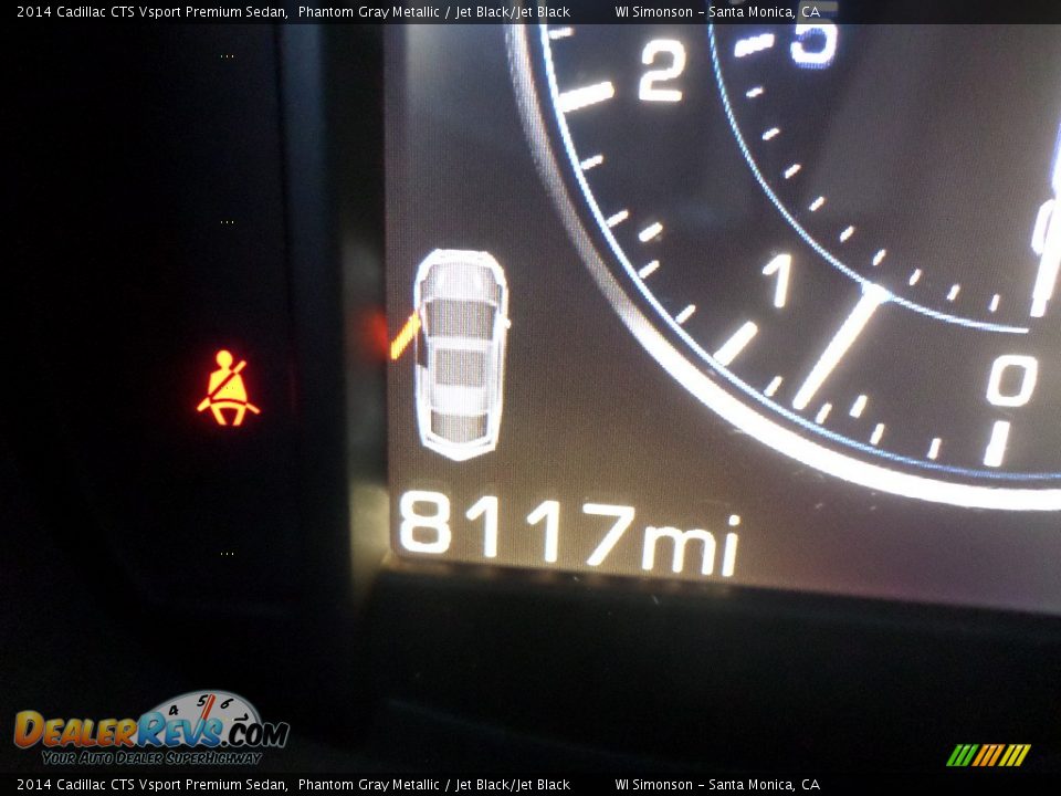 2014 Cadillac CTS Vsport Premium Sedan Phantom Gray Metallic / Jet Black/Jet Black Photo #10