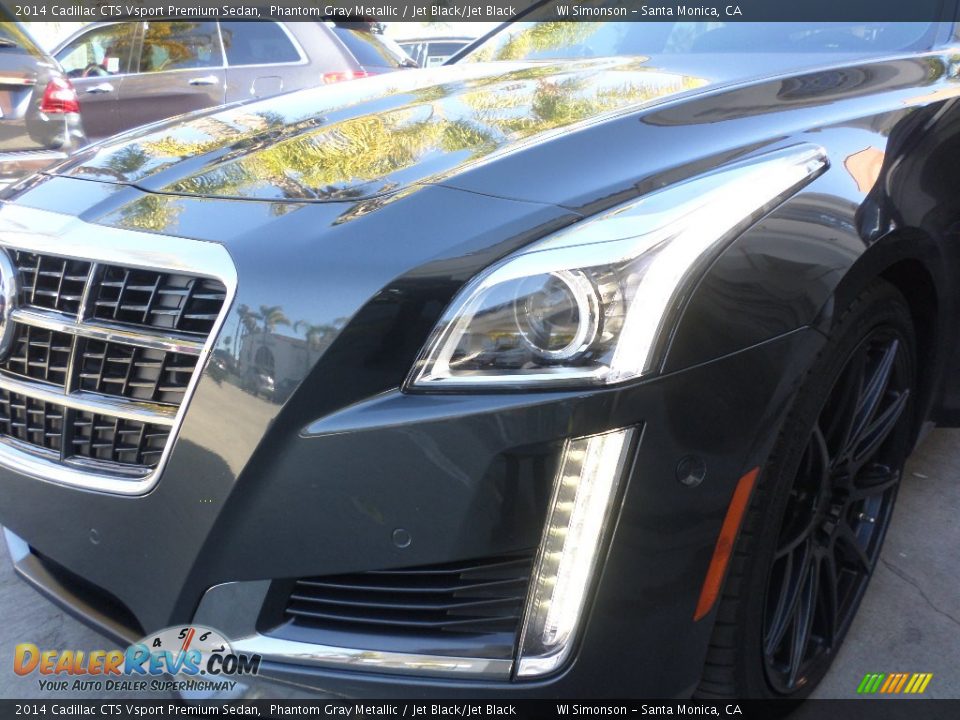 2014 Cadillac CTS Vsport Premium Sedan Phantom Gray Metallic / Jet Black/Jet Black Photo #23