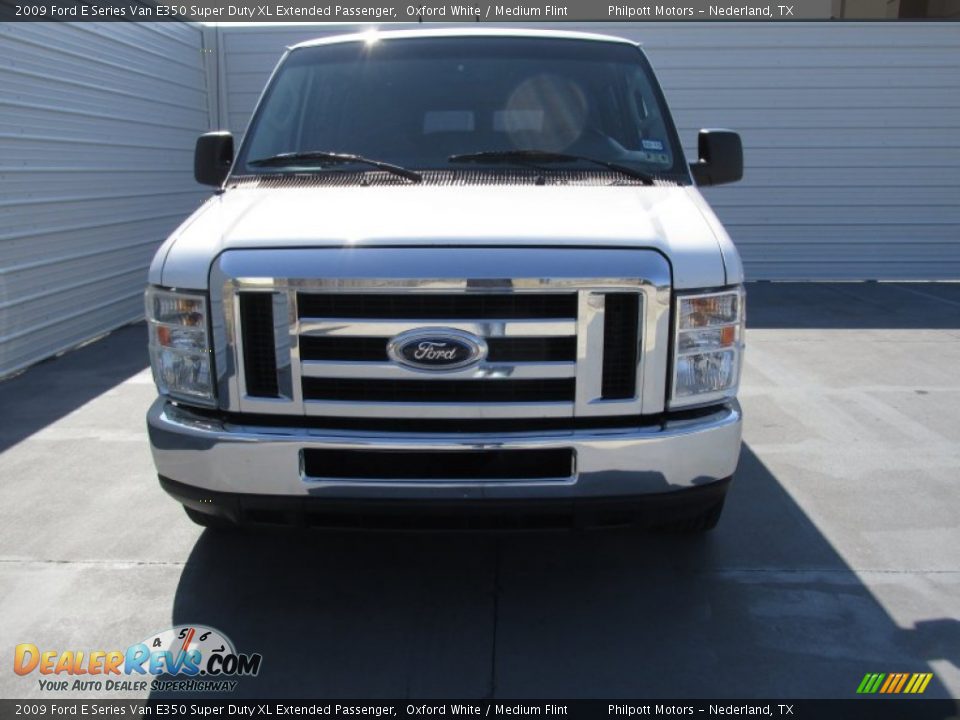 2009 Ford E Series Van E350 Super Duty XL Extended Passenger Oxford White / Medium Flint Photo #5