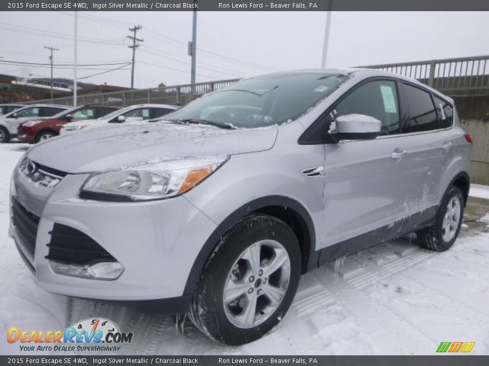 2015 Ford Escape SE 4WD Ingot Silver Metallic / Charcoal Black Photo #5