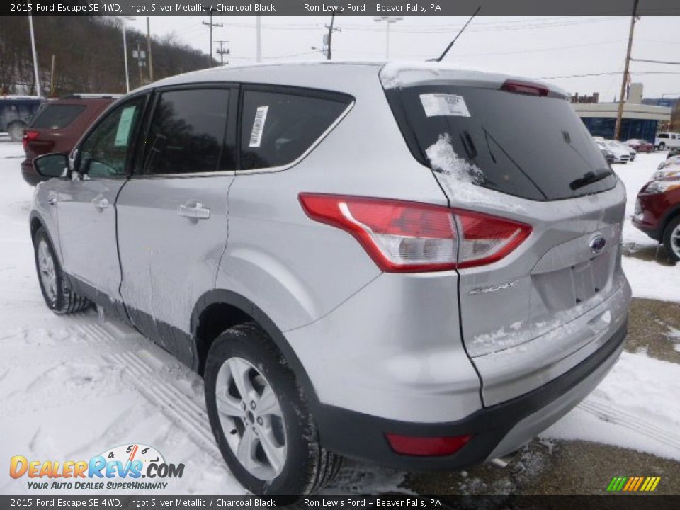 2015 Ford Escape SE 4WD Ingot Silver Metallic / Charcoal Black Photo #7