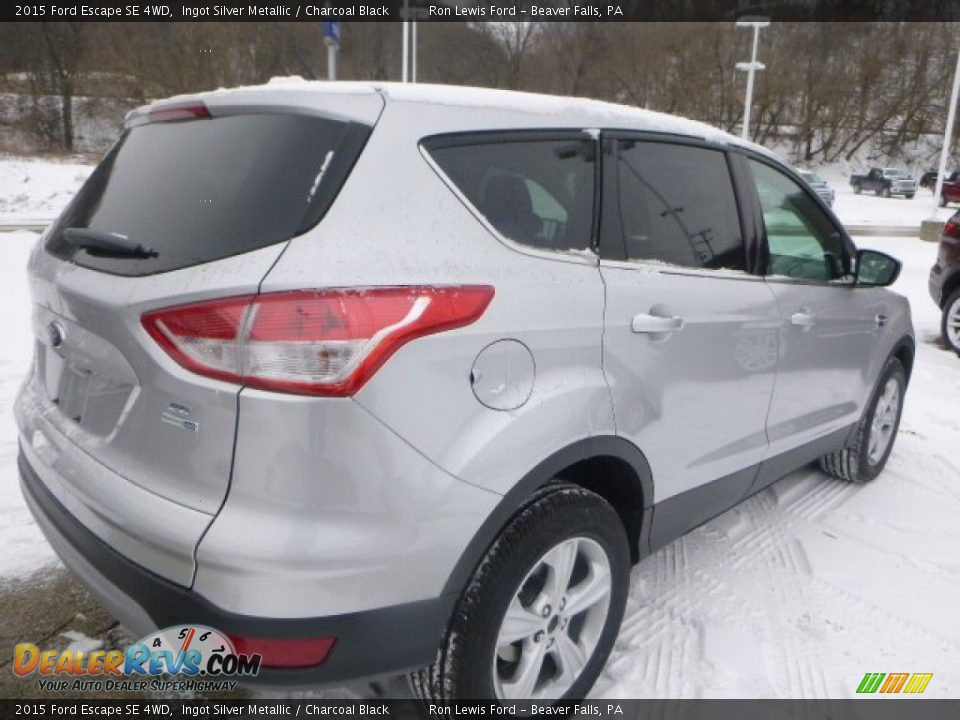 2015 Ford Escape SE 4WD Ingot Silver Metallic / Charcoal Black Photo #9