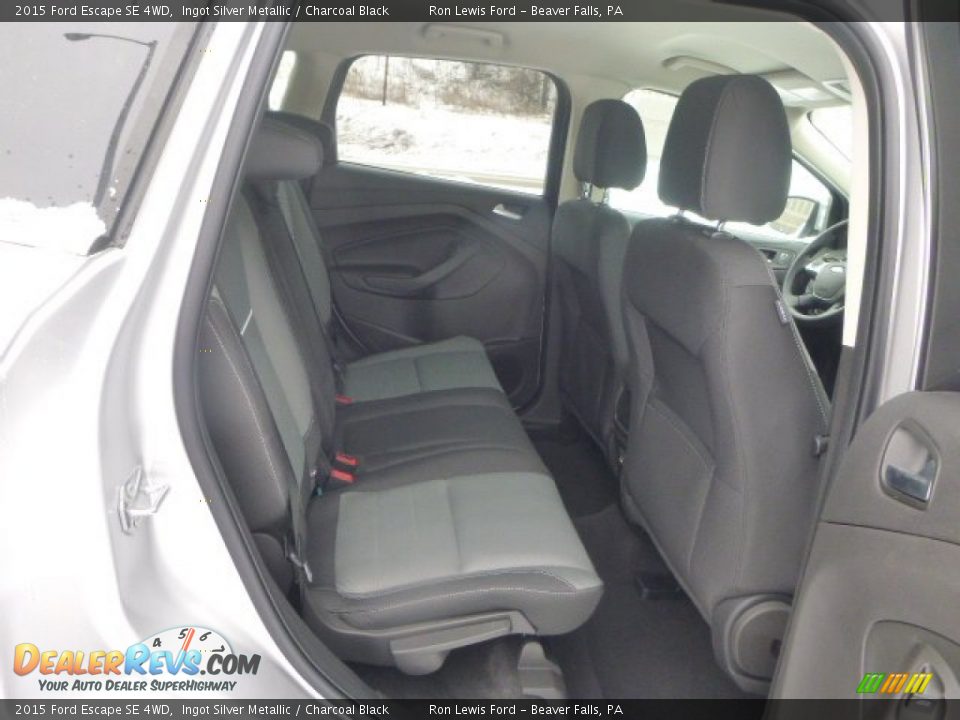 2015 Ford Escape SE 4WD Ingot Silver Metallic / Charcoal Black Photo #10