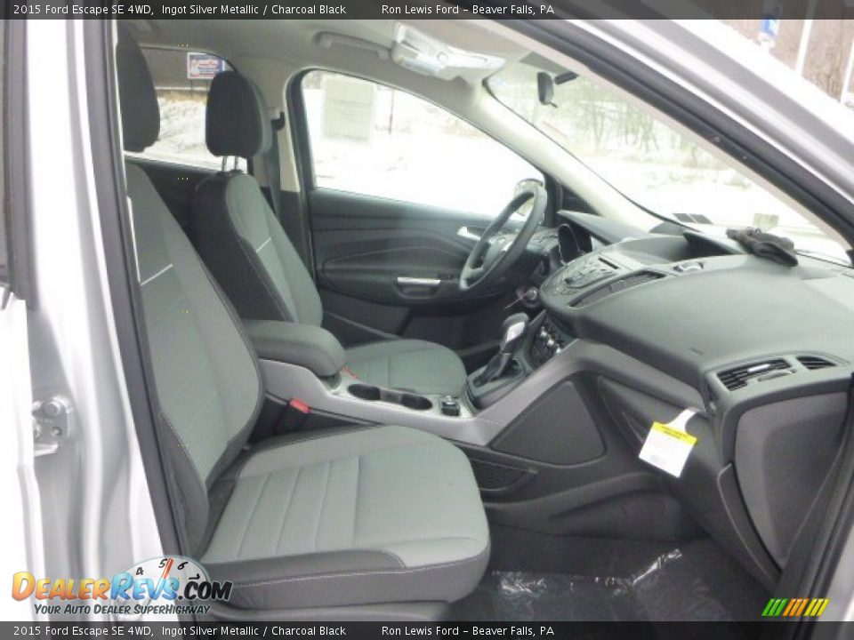 2015 Ford Escape SE 4WD Ingot Silver Metallic / Charcoal Black Photo #11