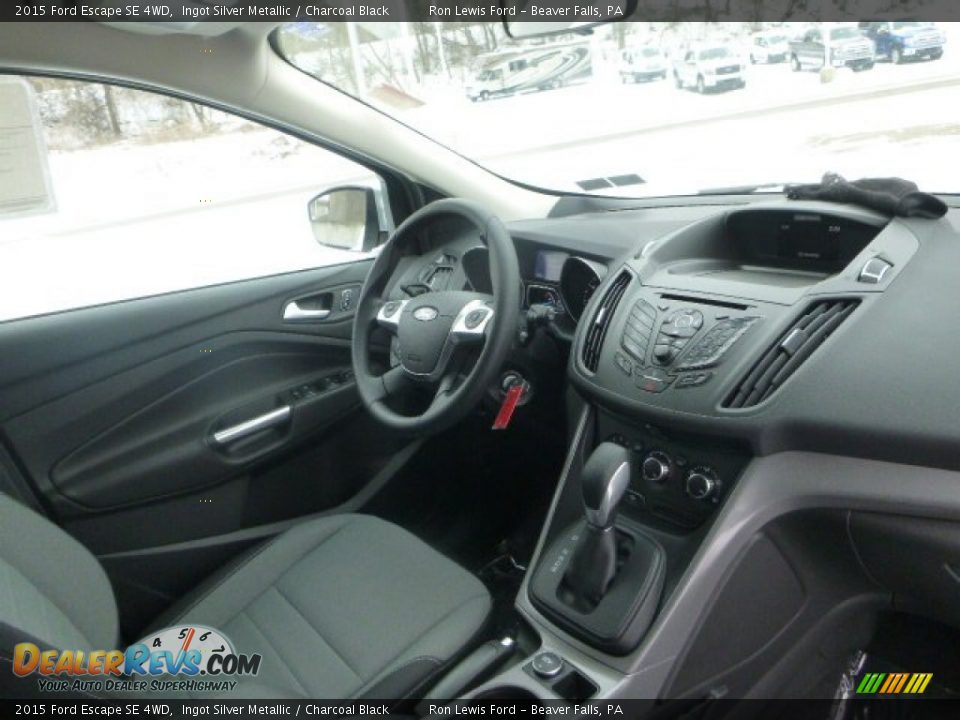 2015 Ford Escape SE 4WD Ingot Silver Metallic / Charcoal Black Photo #12