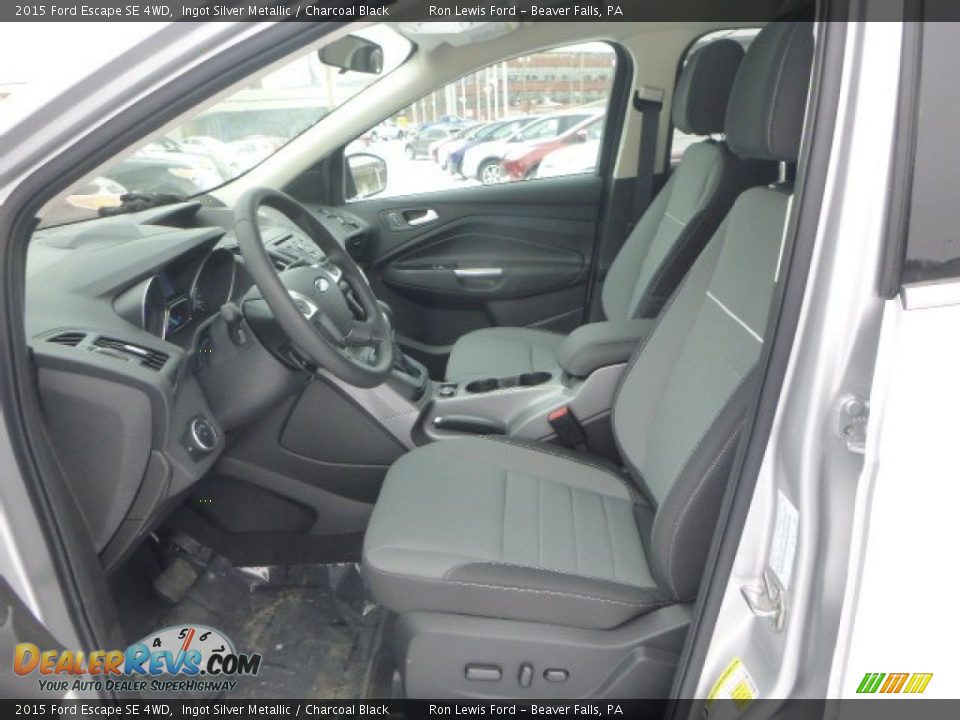 2015 Ford Escape SE 4WD Ingot Silver Metallic / Charcoal Black Photo #15