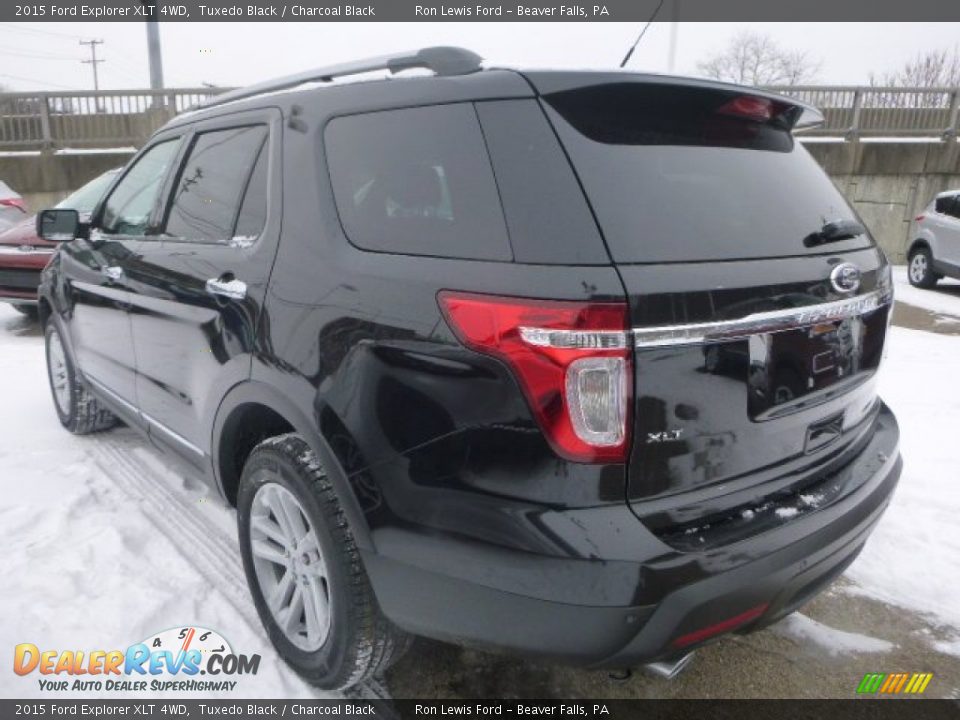 2015 Ford Explorer XLT 4WD Tuxedo Black / Charcoal Black Photo #6