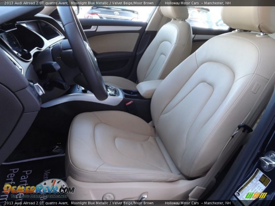 2013 Audi Allroad 2.0T quattro Avant Moonlight Blue Metallic / Velvet Beige/Moor Brown Photo #13
