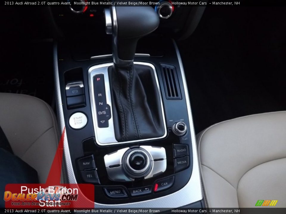 2013 Audi Allroad 2.0T quattro Avant Moonlight Blue Metallic / Velvet Beige/Moor Brown Photo #16