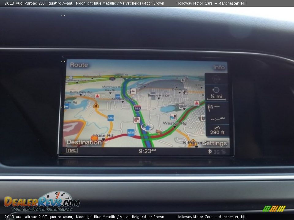 2013 Audi Allroad 2.0T quattro Avant Moonlight Blue Metallic / Velvet Beige/Moor Brown Photo #17