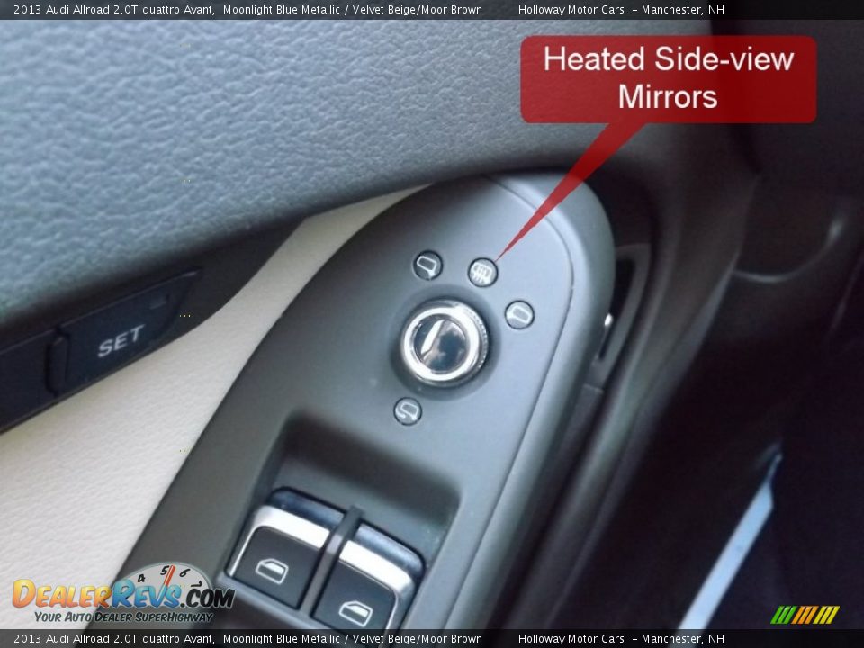 2013 Audi Allroad 2.0T quattro Avant Moonlight Blue Metallic / Velvet Beige/Moor Brown Photo #19