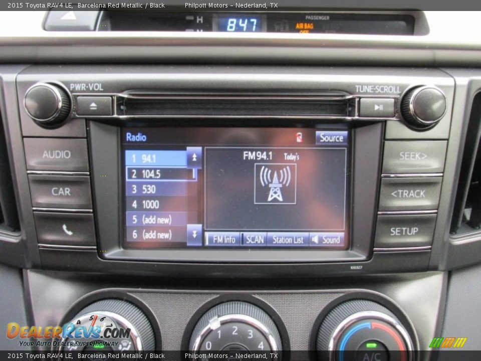 Controls of 2015 Toyota RAV4 LE Photo #27