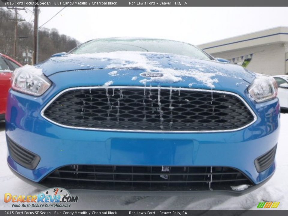 2015 Ford Focus SE Sedan Blue Candy Metallic / Charcoal Black Photo #7