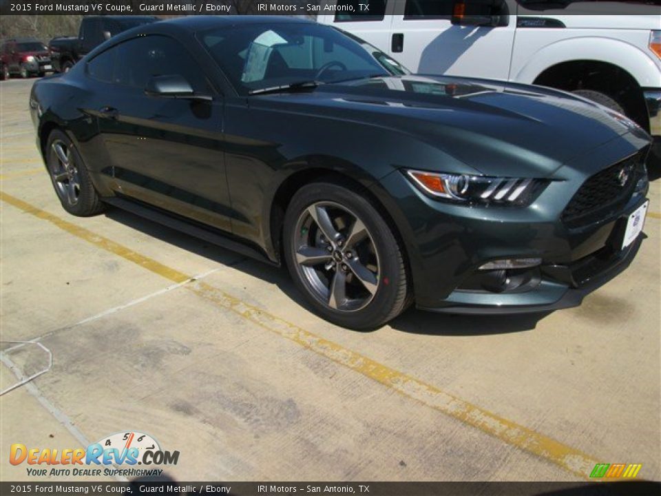 2015 Ford Mustang V6 Coupe Guard Metallic / Ebony Photo #10