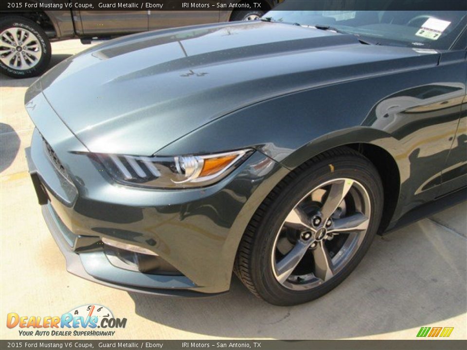 2015 Ford Mustang V6 Coupe Guard Metallic / Ebony Photo #15