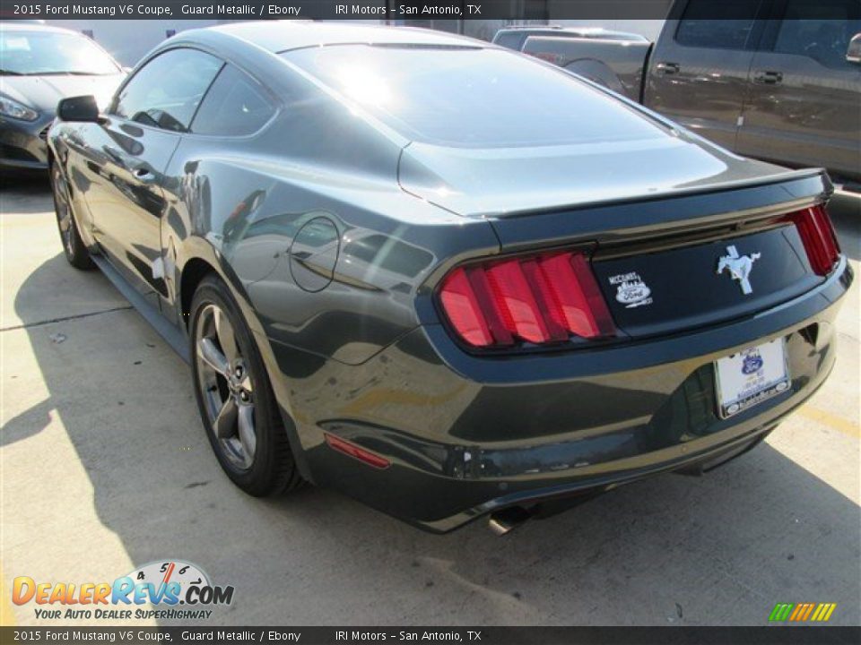 2015 Ford Mustang V6 Coupe Guard Metallic / Ebony Photo #16