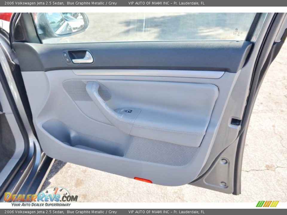 2006 Volkswagen Jetta 2.5 Sedan Blue Graphite Metallic / Grey Photo #24