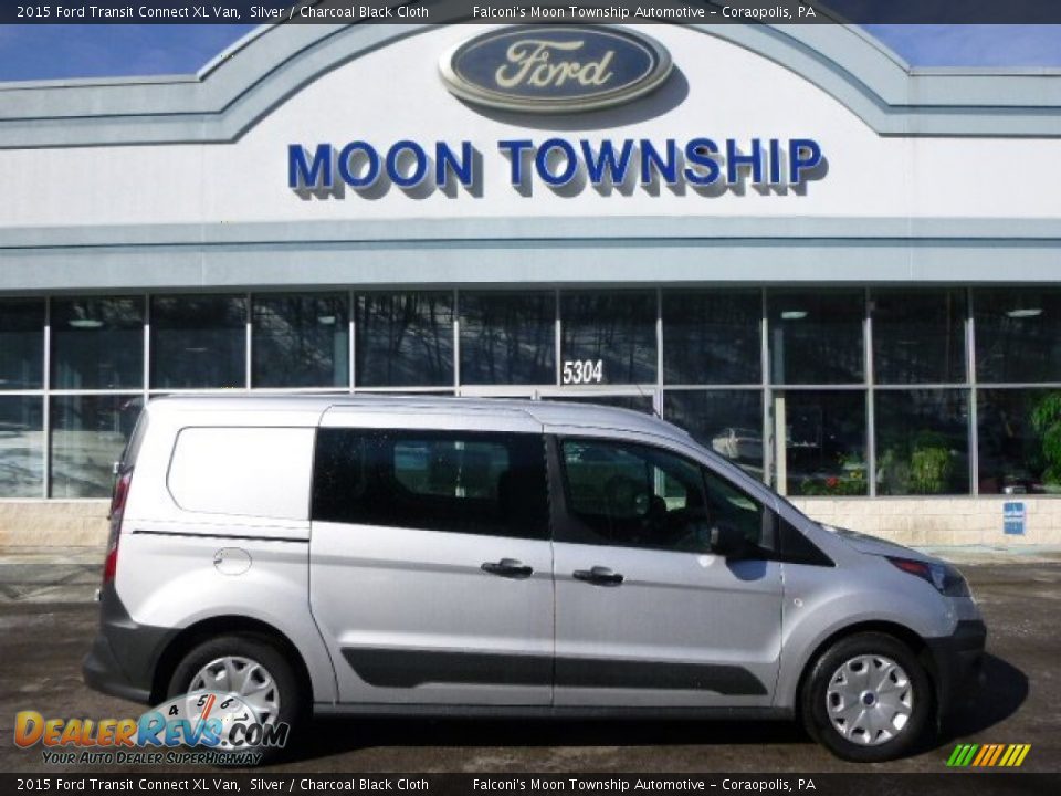 2015 Ford Transit Connect XL Van Silver / Charcoal Black Cloth Photo #1