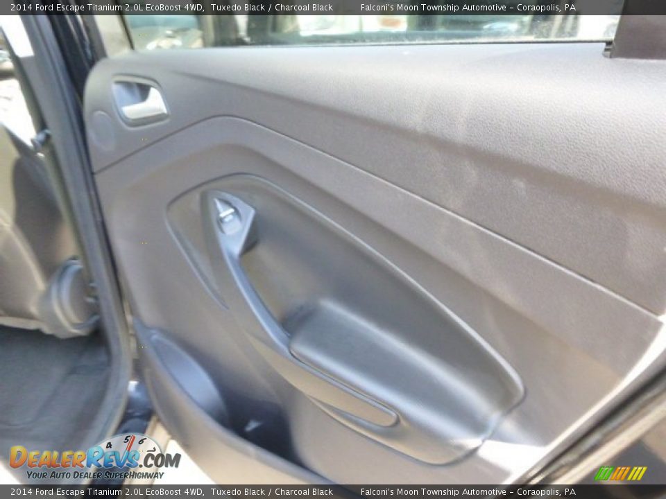 2014 Ford Escape Titanium 2.0L EcoBoost 4WD Tuxedo Black / Charcoal Black Photo #12
