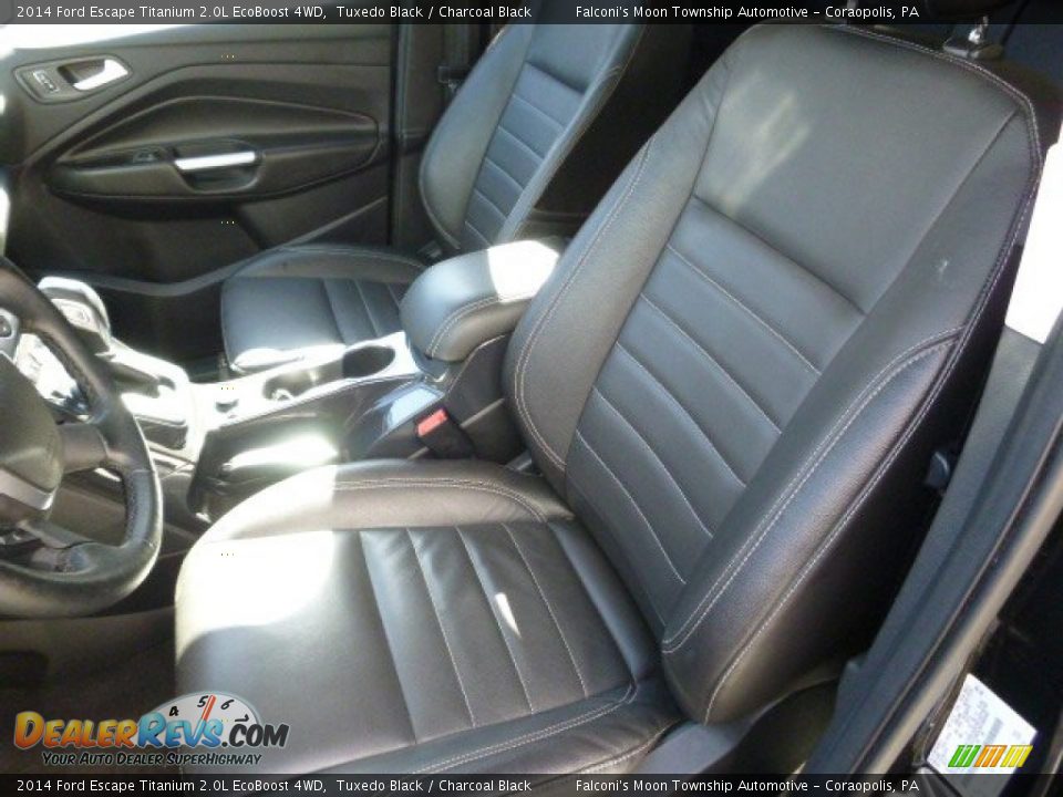 2014 Ford Escape Titanium 2.0L EcoBoost 4WD Tuxedo Black / Charcoal Black Photo #14