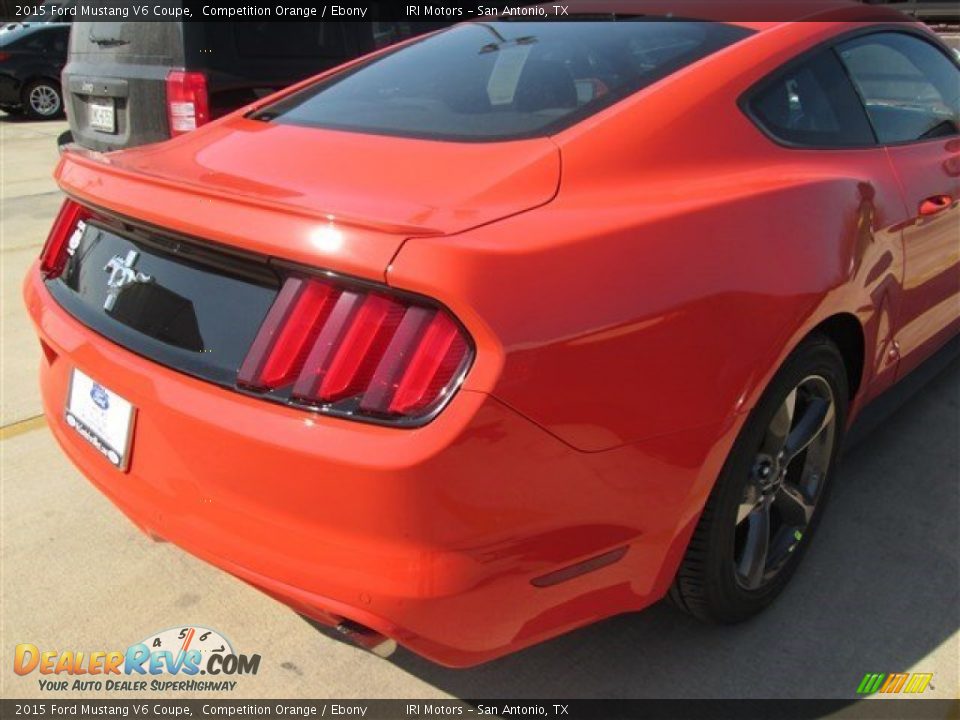 2015 Ford Mustang V6 Coupe Competition Orange / Ebony Photo #6