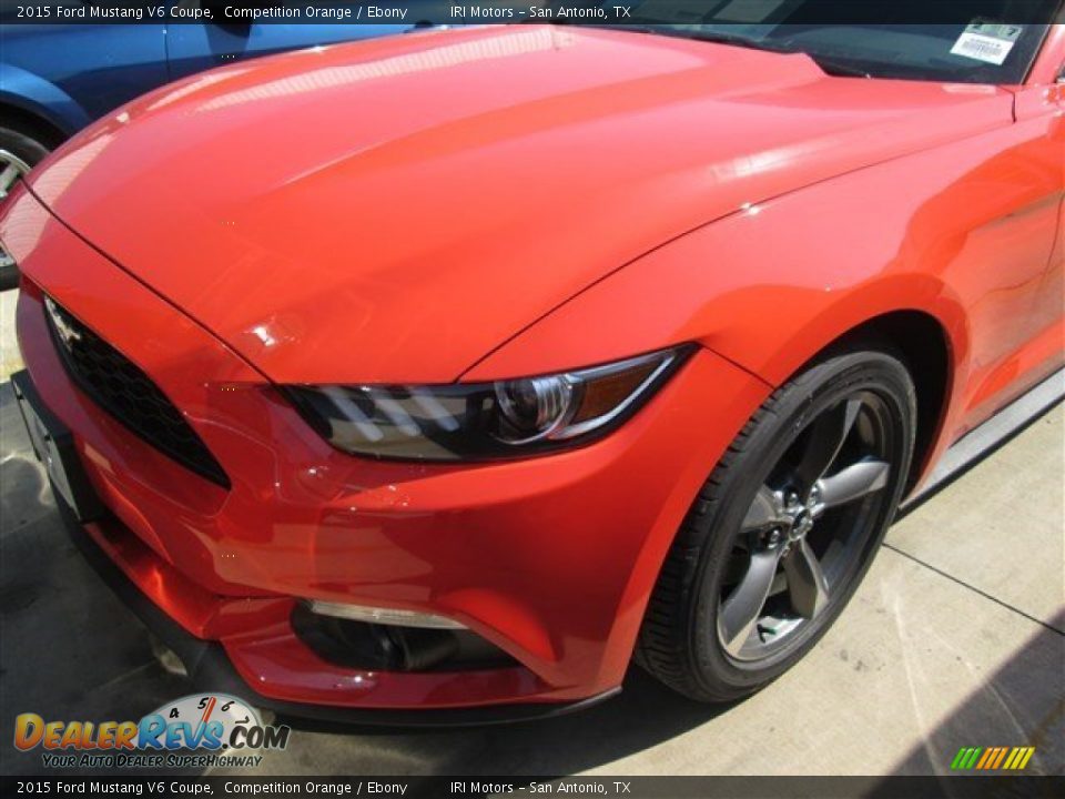 2015 Ford Mustang V6 Coupe Competition Orange / Ebony Photo #10