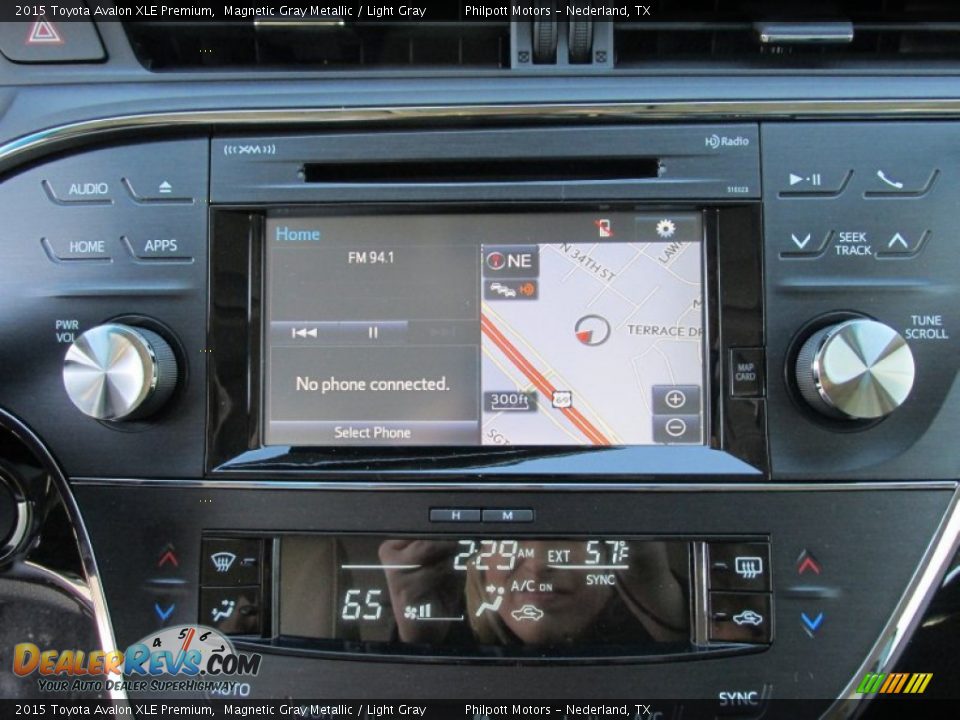 2015 Toyota Avalon XLE Premium Magnetic Gray Metallic / Light Gray Photo #26