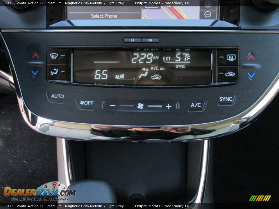 2015 Toyota Avalon XLE Premium Magnetic Gray Metallic / Light Gray Photo #27