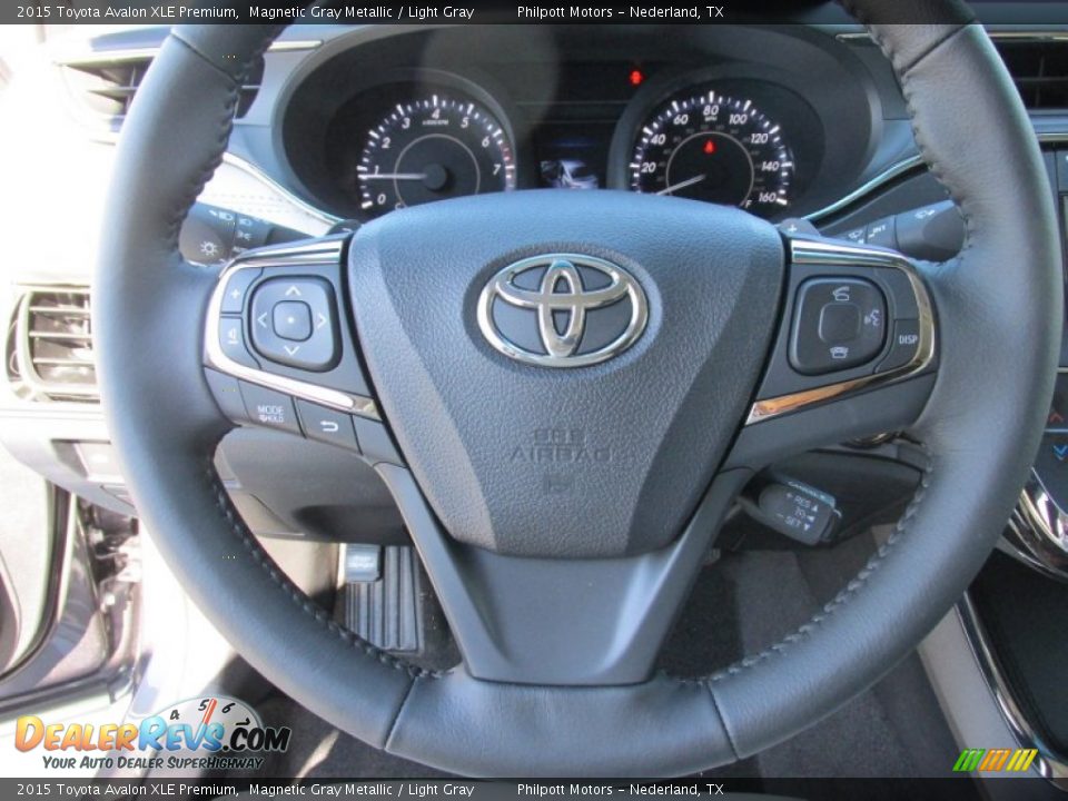 2015 Toyota Avalon XLE Premium Magnetic Gray Metallic / Light Gray Photo #31