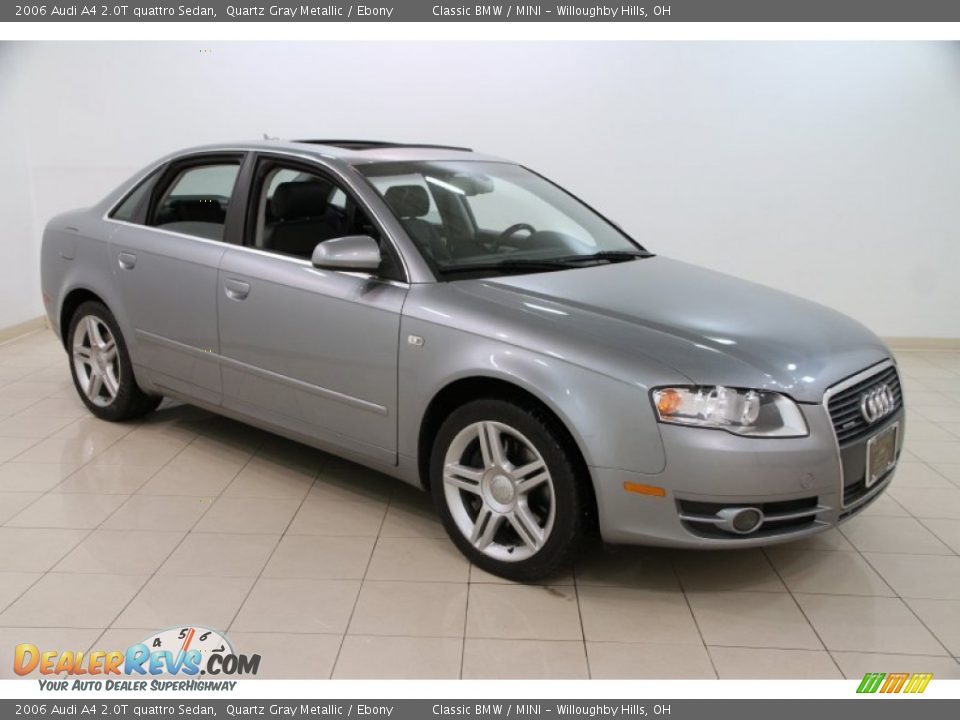 2006 Audi A4 2.0T quattro Sedan Quartz Gray Metallic / Ebony Photo #1