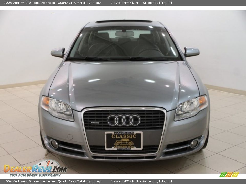 2006 Audi A4 2.0T quattro Sedan Quartz Gray Metallic / Ebony Photo #2
