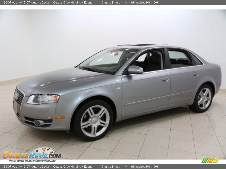 2006 Audi A4 2.0T quattro Sedan Quartz Gray Metallic / Ebony Photo #3
