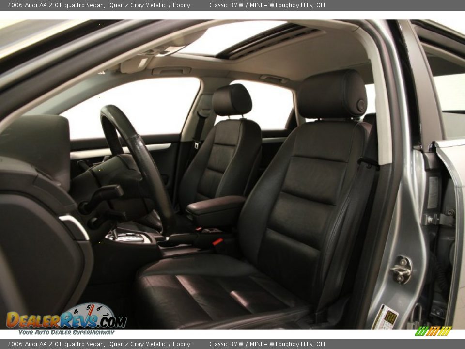 2006 Audi A4 2.0T quattro Sedan Quartz Gray Metallic / Ebony Photo #5
