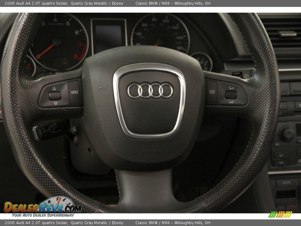 2006 Audi A4 2.0T quattro Sedan Quartz Gray Metallic / Ebony Photo #6