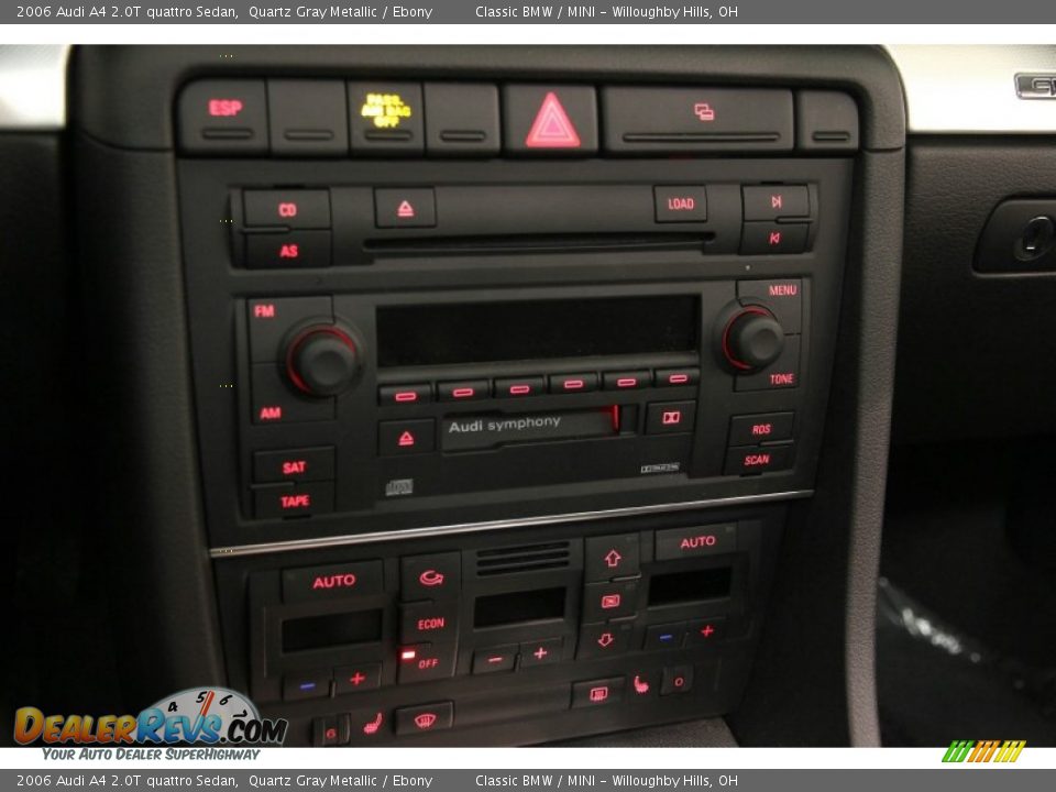2006 Audi A4 2.0T quattro Sedan Quartz Gray Metallic / Ebony Photo #8