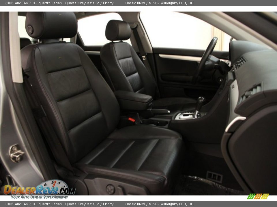 2006 Audi A4 2.0T quattro Sedan Quartz Gray Metallic / Ebony Photo #10
